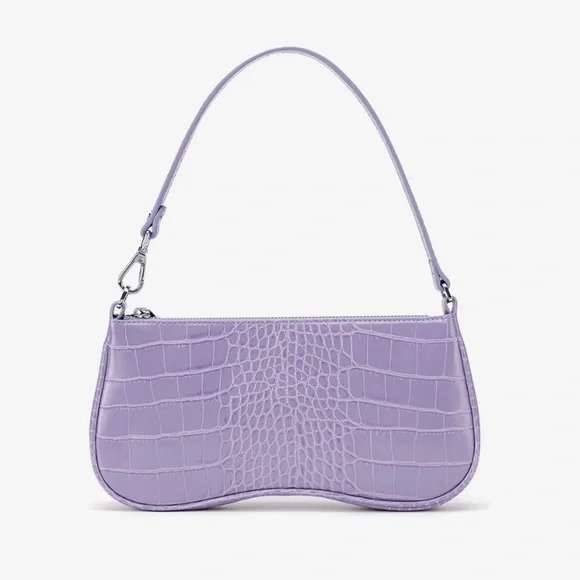 JW Pei Eva Shoulder Bag- Purple Croc - Picture 2 of 7